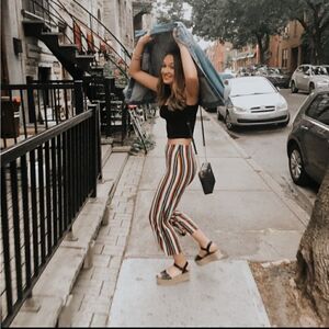 Urban Outfitters Multicolor Knit Striped Pants size small